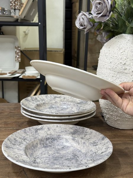 صحن ميلامين (عظم) دائري غويط