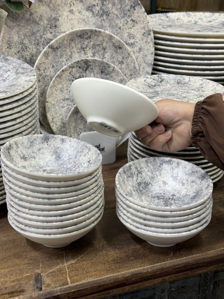 صحن مدور ميلامين (عظم)