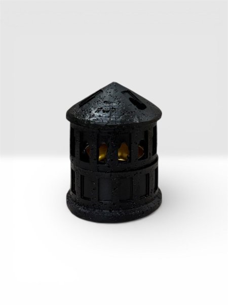 مبخرة رمضان اسود حجم صغير مع غطاء