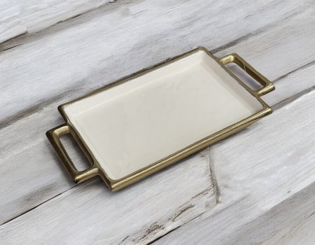 صينية نحاس هندي مع إضافة الابيض