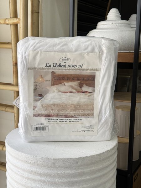 سدين مجوز صيفي تلبيس 4 قطع ابيض تصميم بوهيمي