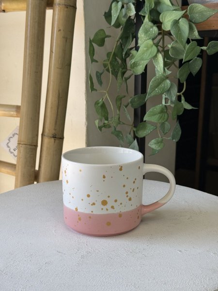 ماق فخار زهري مذهب 480ml