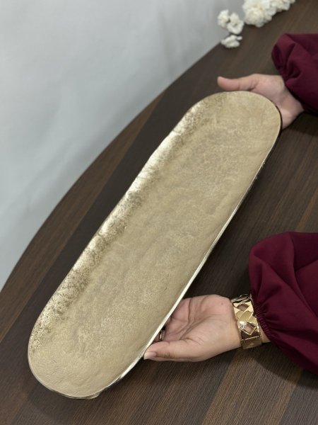 جاط نحاس بيضوي للتقديم