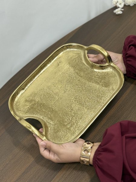 صينية تقديم نحاس حجم كبير