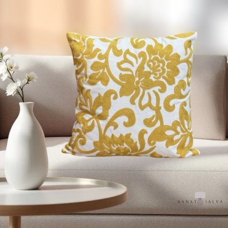 مخدة ديكور تطريز سادة
