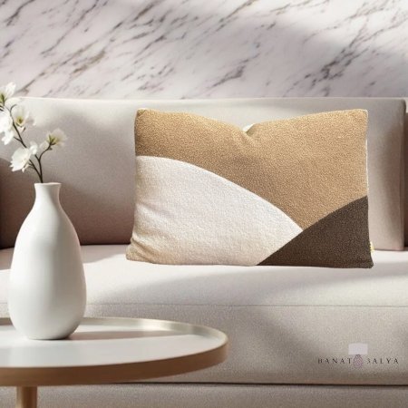 دمج ثلاث الوان بيج أبيض بني